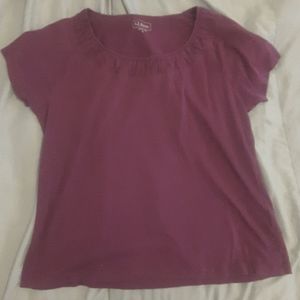 Women's L.L. Bean large purple top